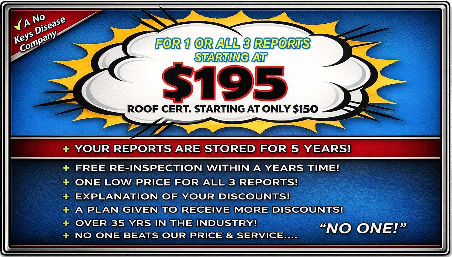 Wind Mitigation 4 Point Inspection Roof Certificate